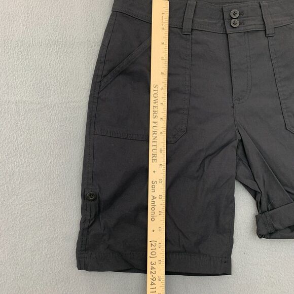 Eddie Bauer Shorts 6 Rolled Hem Bermuda Nylon Blend Stretch Hiking Outdoor - Picture 4 of 15